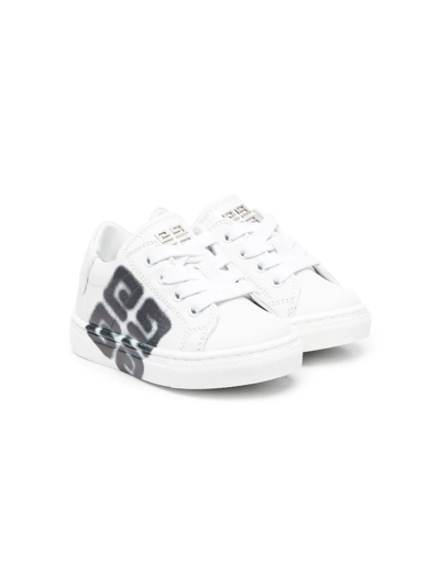 Shop Givenchy 4g Logo Low-top Sneakers In White