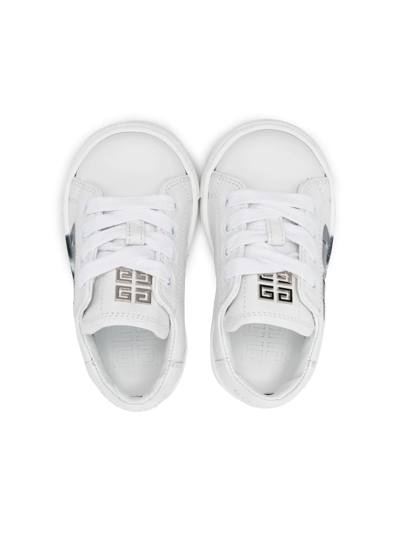 Shop Givenchy 4g Logo Low-top Sneakers In White