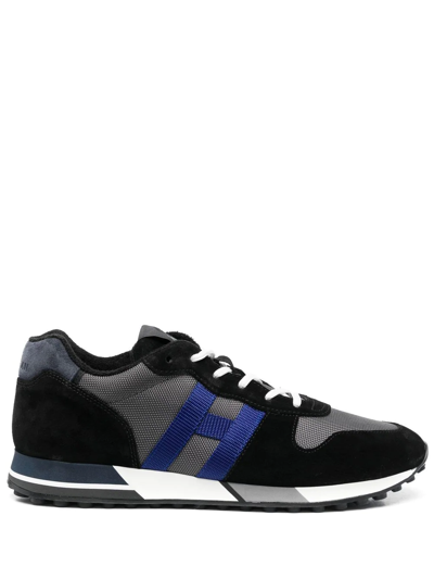 Shop Hogan H383 Running Sneakers In Blue