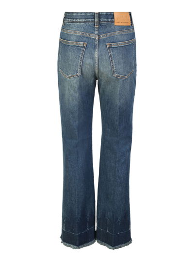 Shop Stella Mccartney 90s Cropped Jeans In Blue