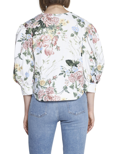 Shop See By Chloé Shirt In Multicolor White 1