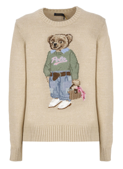 Ralph Lauren Ralph L Au Ren Women's Beige Other Materials Sweater | ModeSens