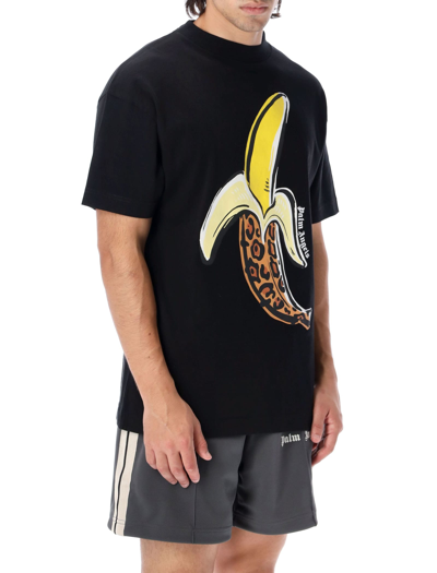 Shop Palm Angels Banana T-shirt In Black