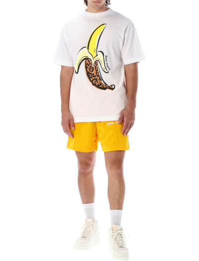 Shop Palm Angels Banana T-shirt In White