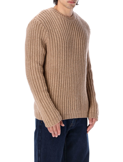 Shop Apc Henri Sweater In Camel