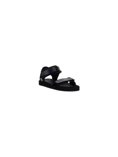 Shop The Row Hook And Loop Sandals In Black