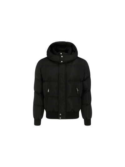 Shop Alexander Mcqueen Puffer Jacket In Black/black