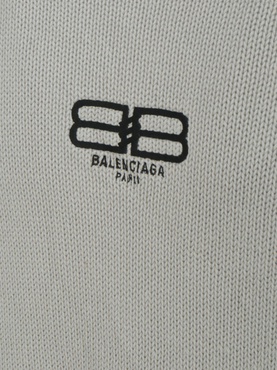 Shop Balenciaga Sweater In Dirty White