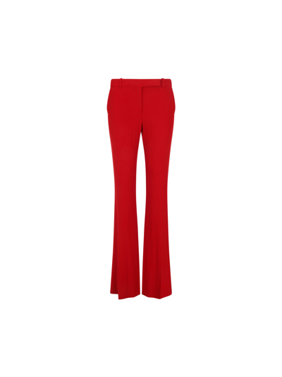 Shop Alexander Mcqueen Pants In Welsh Red