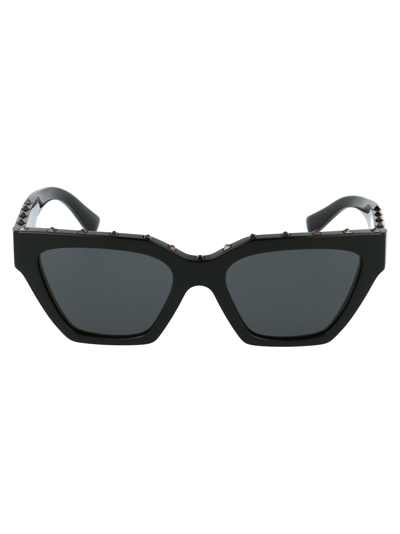 Shop Valentino 0va4046 Sunglasses In Black