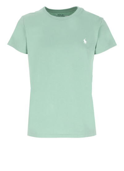 Ralph Lauren T-shirt Giro Donna Mezza Manica In Raft Green | ModeSens
