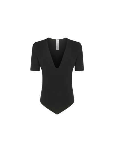 Shop Wolford Bodysuit In Black