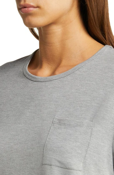 Cozy Earth Ultrasoft Short Sleeve Pajama Top In Grey