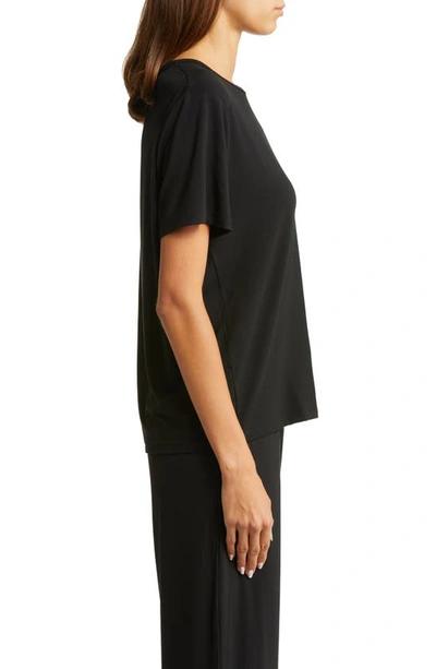 Shop Cozy Earth Ultrasoft Short Sleeve Pajama Top In Black
