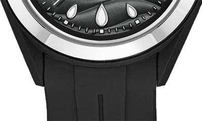 Shop Anne Klein Considered Solar Recycled Ocean Plastic Strap Watch, 38.5mm In Black