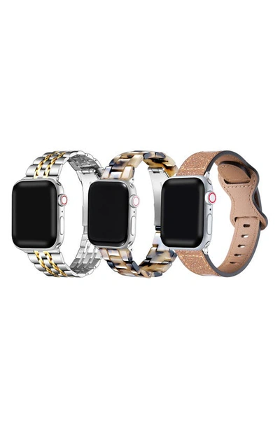 Shop The Posh Tech Assorted 3-pack 20mm Apple Watch® Watchbands In Multi