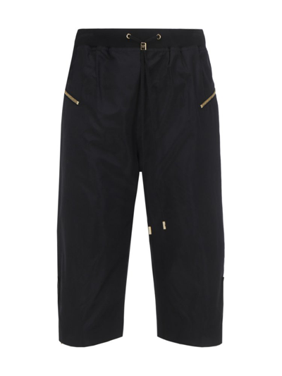 Shop Tom Ford Zip Detailed Drawstring Pants In Black