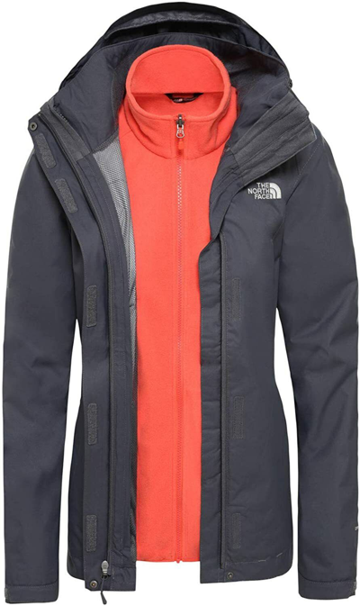 Pre-owned The North Face Evolve Ii Triclima Winterjacke Grau - Damen