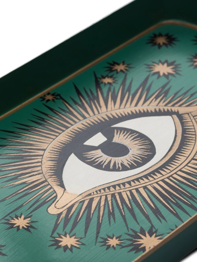 Les-ottomans Serving And Trays Green Uni In Green