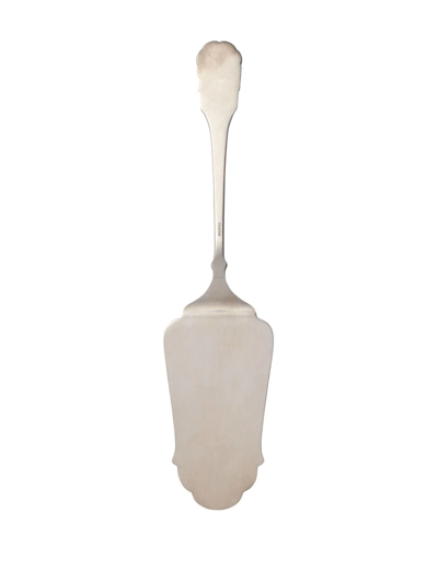 Gucci Engraved-motif Single Cake Server In Silber