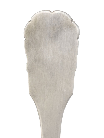 Gucci Engraved-motif Single Cake Server In Silber