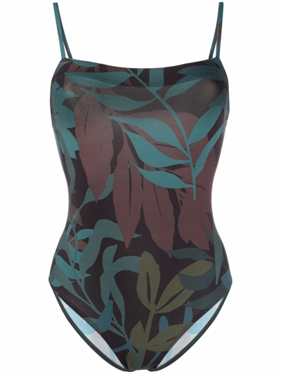 Reclame droogte enthousiasme Eres Arbousier-print One-piece Swimsuit In Terre | ModeSens