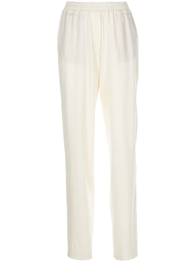 Shop Zeynep Arcay Wool Tapered Joggers In White