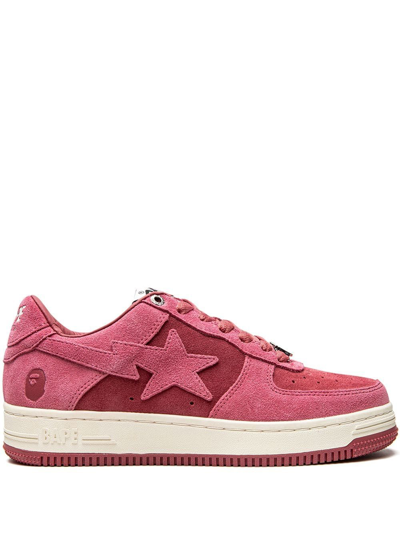 A Bathing Ape Bape Sta Low-top Sneakers In Pink | ModeSens