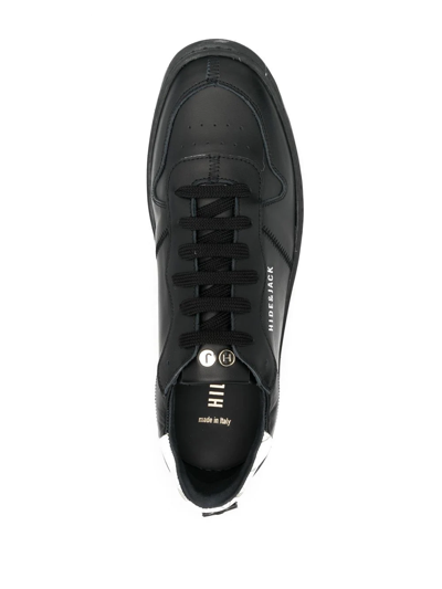Hide & Jack Side Logo-print Detail Sneakers In Black
