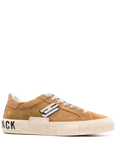 Shop Hide & Jack Side Logo-patch Detail Sneakers In Neutrals
