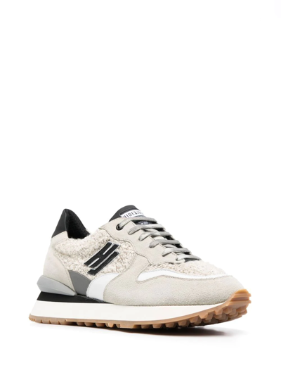 Hide & Jack Side Logo-patch Low-top Sneakers In Neutrals