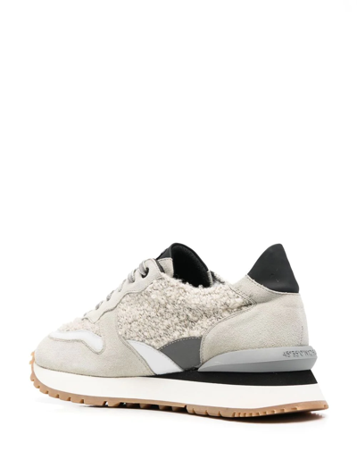 Hide & Jack Side Logo-patch Low-top Sneakers In Neutrals