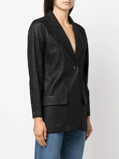 Pre-owned Chanel 2011 Saint Tropez Lurex Blazer In Black