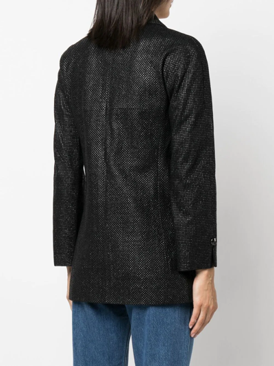 Pre-owned Chanel 2011 Saint Tropez Lurex Blazer In Black