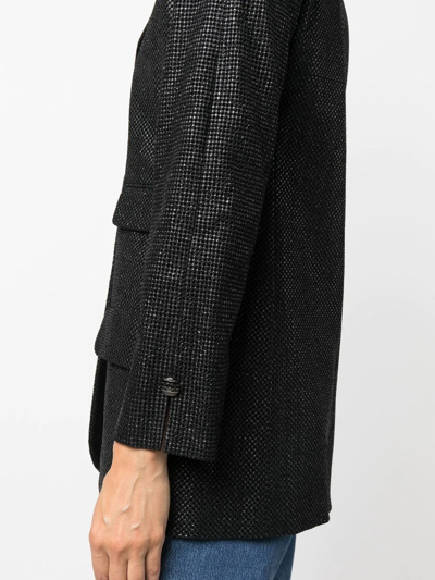 Pre-owned Chanel 2011 Saint Tropez Lurex Blazer In Black