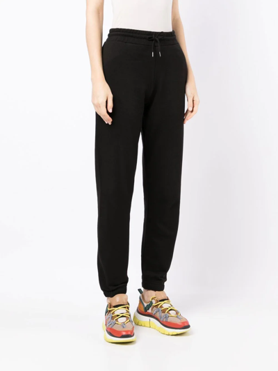 Kenzo Cotton-fleece Logo-patch Joggers In Black