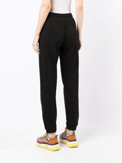 Kenzo Cotton-fleece Logo-patch Joggers In Black