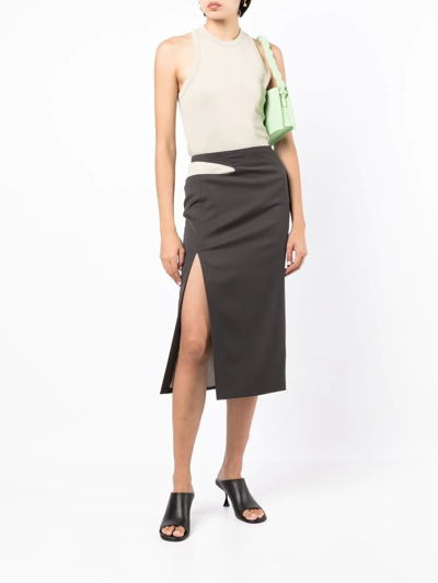 Low Classic Classic Rib Sleeveless Top In Neutrals