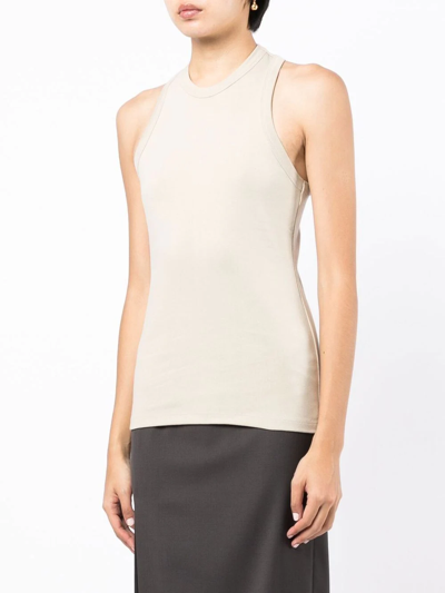 Low Classic Classic Rib Sleeveless Top In Neutrals