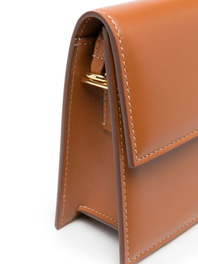 Jacquemus Long Rectangular Shoulder Bag With Adjustable Strap In Brown