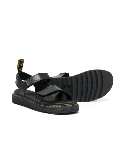 Dr. Martens' Vossie Double-strap Chunky Sandals In Black