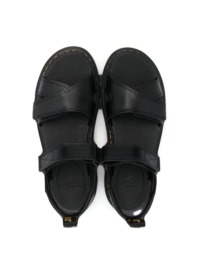 Dr. Martens' Vossie Double-strap Chunky Sandals In Black