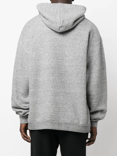 Dsquared2 Graphic-print Cotton Hoodie In Grey