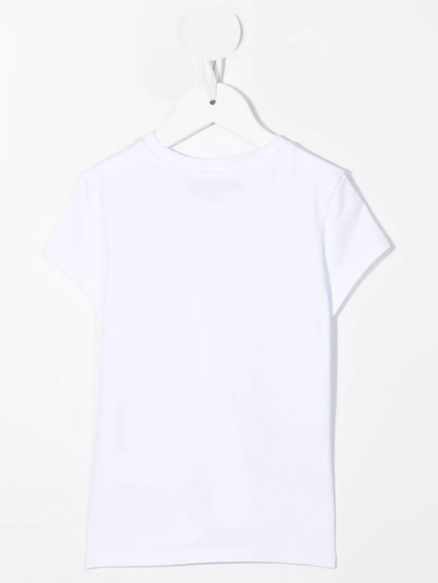 Shop Dkny Logo-print Organic Cotton T-shirt In White