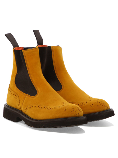 Shop Tricker's Women's Orange Other Materials Ankle Boots