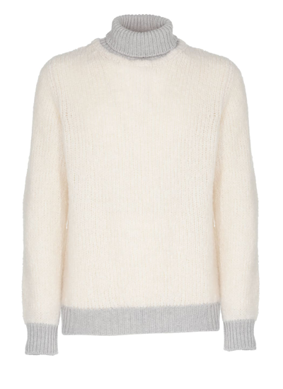 Shop Eleventy Cashmere Sweater In White