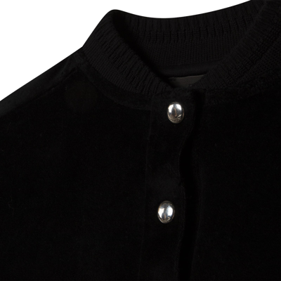 Shop Givenchy Bomber Jacket With Rhinestone Logo In Nera