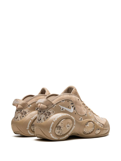 Shop Nike X Supreme Air Zoom Flight 95 "hemp" Sneakers In Brown