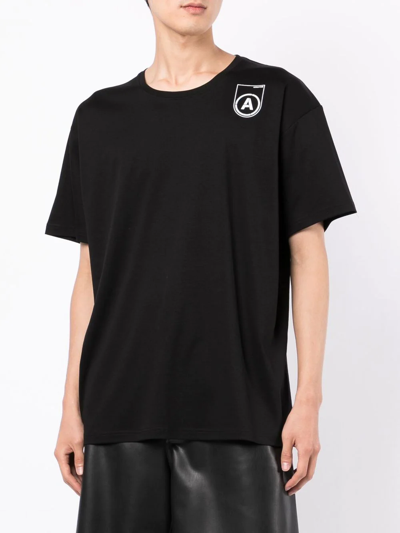 Shop Acronym Graphic-print T-shirt In Black