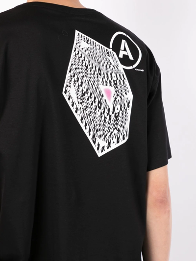 Shop Acronym Graphic-print T-shirt In Black